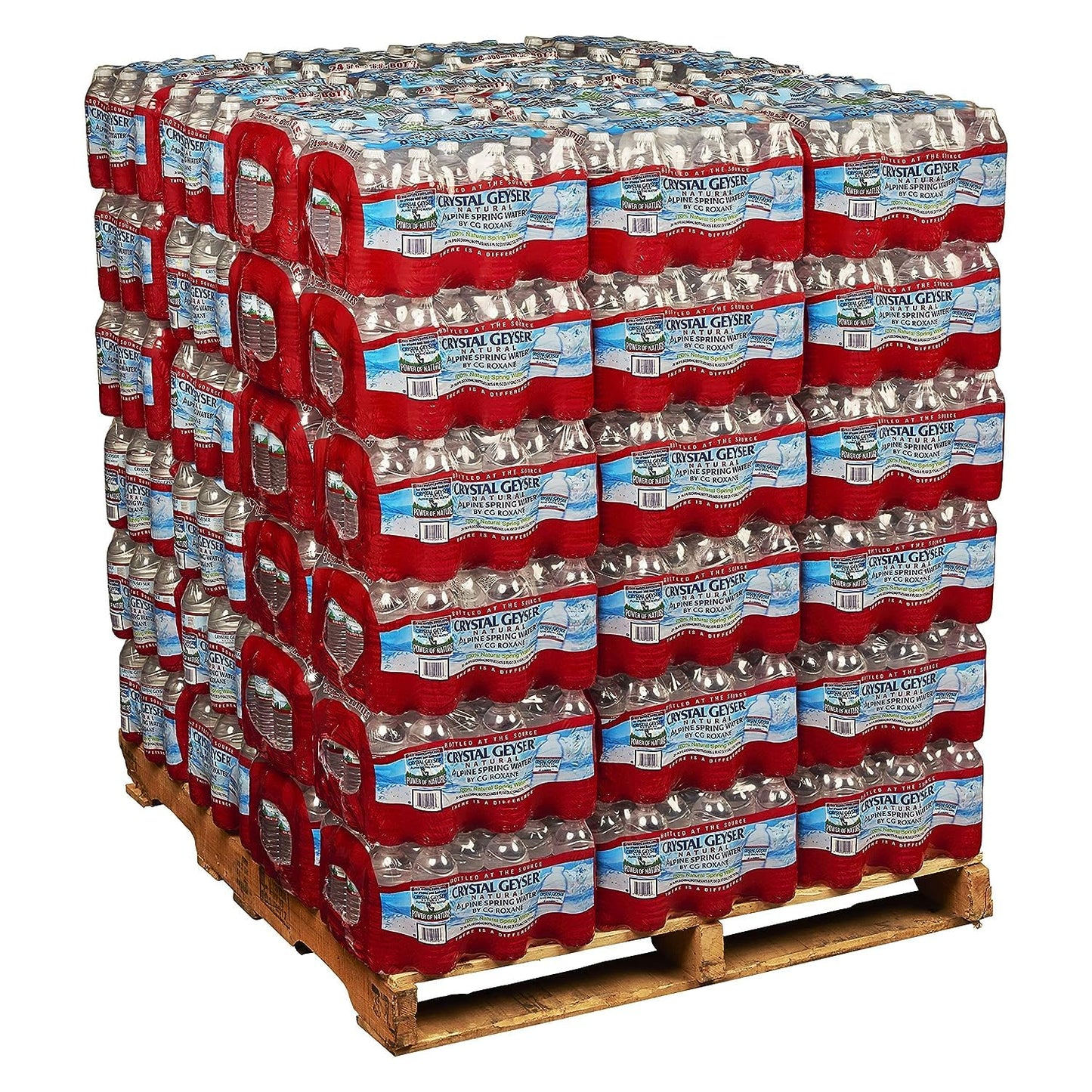 Crystal Geyser Spring Water, Full Pallet, 16.9 oz Plastic Bottles Case of 40 Bottles (48 Cases)