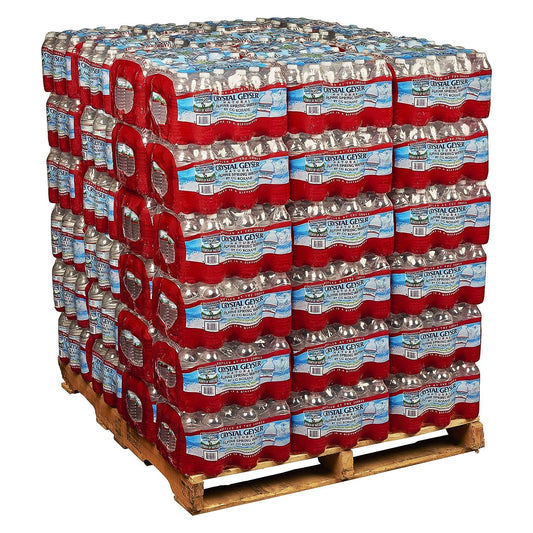 Crystal Geyser Spring Water, Full Pallet, 16.9 oz Plastic Bottles Case of 40 Bottles (48 Cases)